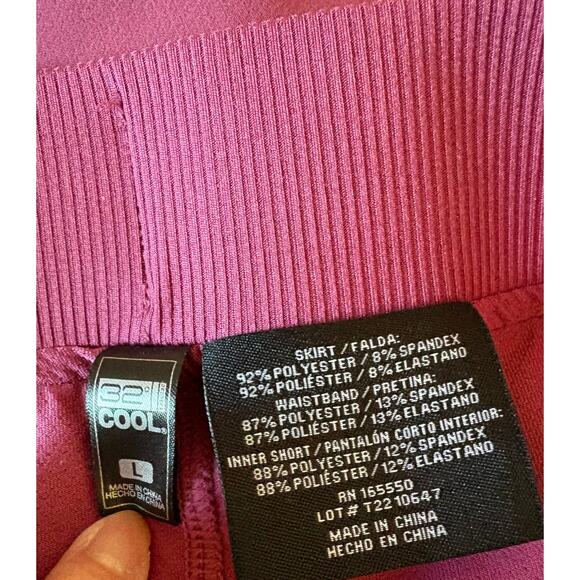 32 degrees cool skirt dark rose size Large - Picture 2 of 6